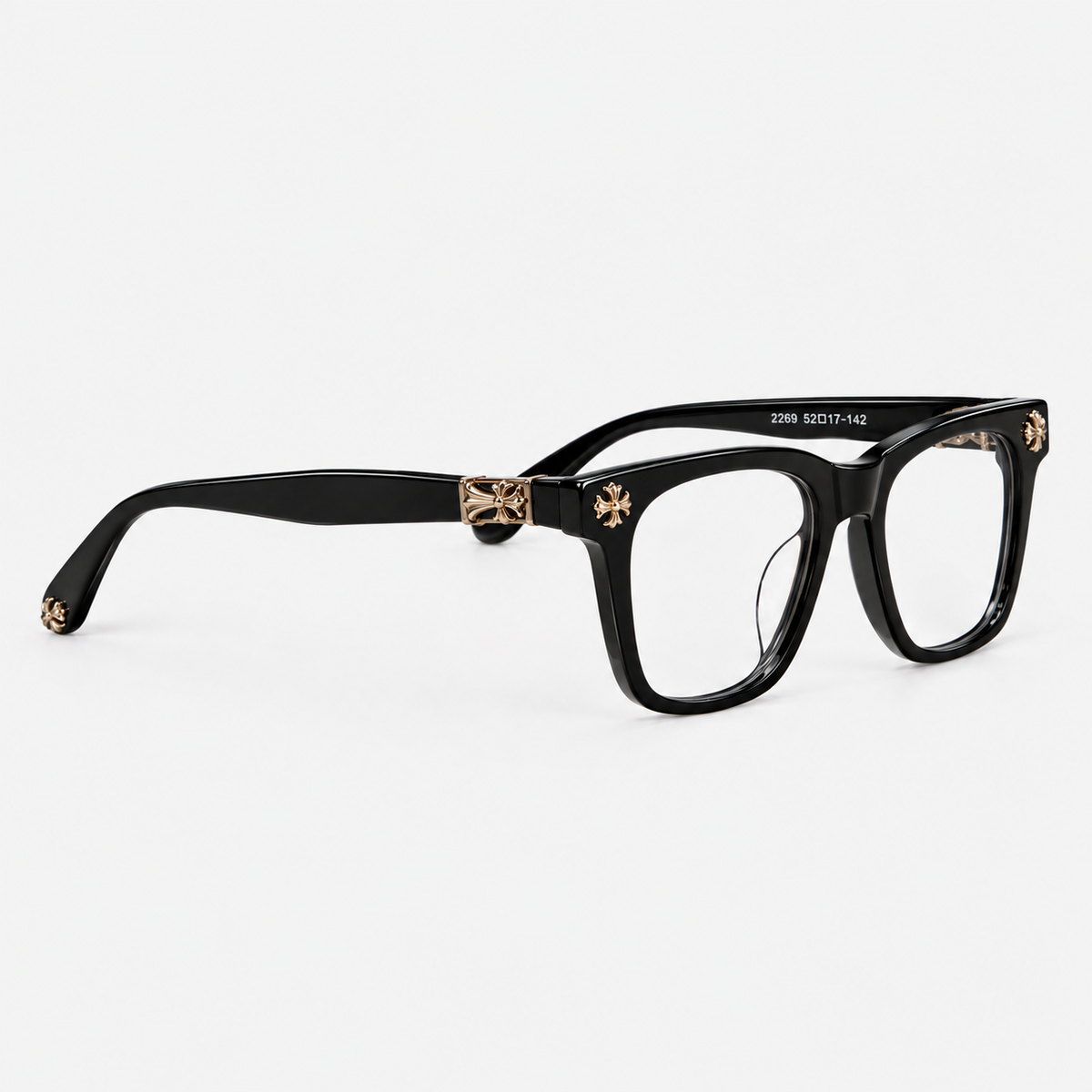 CHROME HEARTS GLASSES BLACK BRONZE