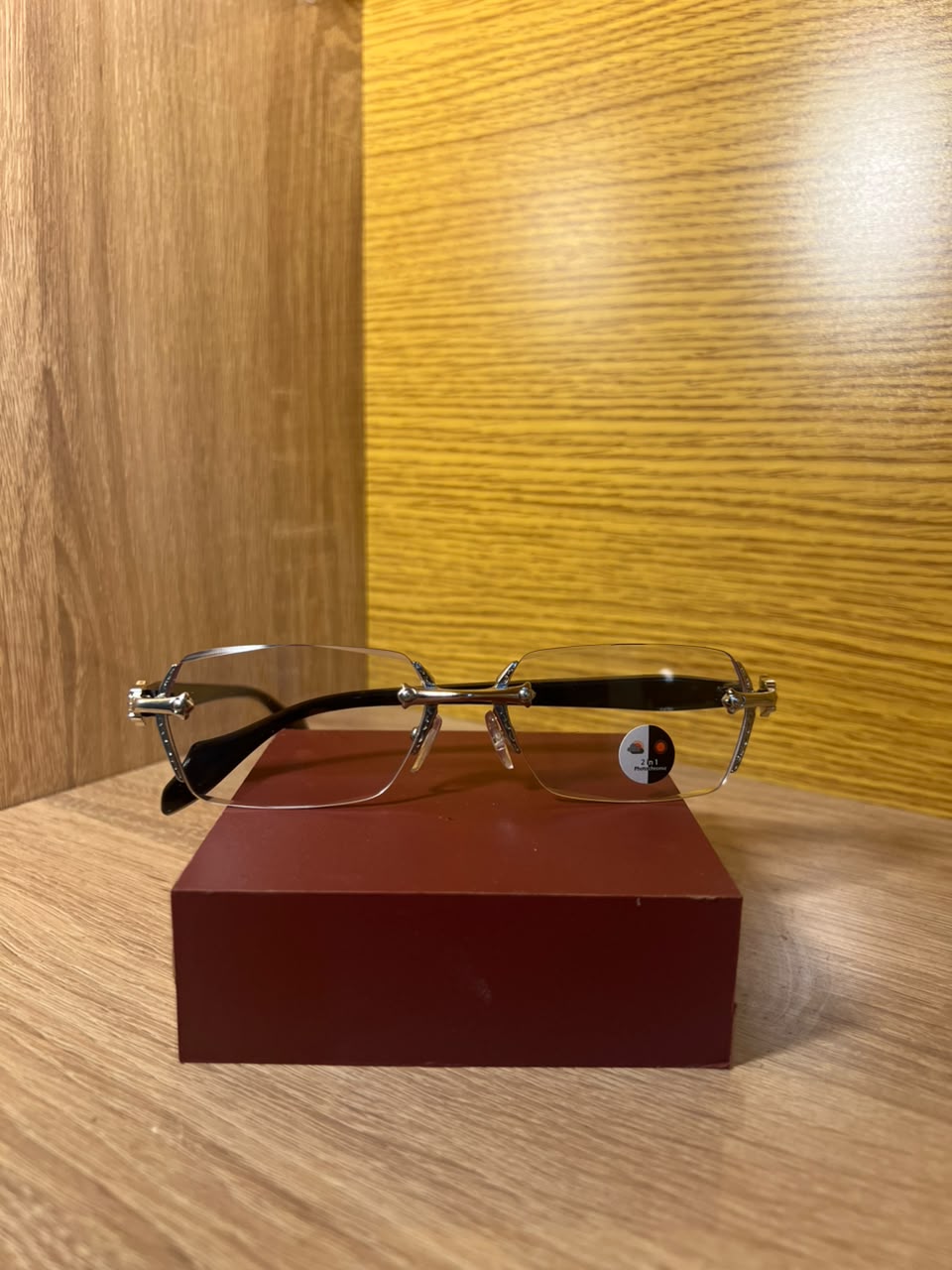 CHROME HEARTS RIMLESS FRAME SILVER