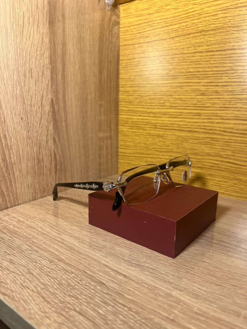 CHROME HEARTS RIMLESS FRAME SILVER
